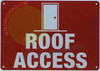 ROOF Access with Symbol Signage