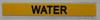Set of 5 PCS - Pipe Marking- Water FIRE DEPT SIGNAGE