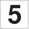 PHOTOLUMINESCENT DOOR NUMBER 5 SIGN HEAVY DUTY / GLOW IN THE DARK "DOOR NUMBER FIVE" SIGN HEAVY DUTY