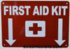 PACK OF 2 -"First Aid Kit"  with Down Arrow