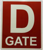 Gate D Sign