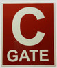 Gate C Signage