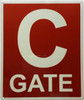 Gate C Sign