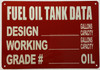 FUEL OIL TANK DATA