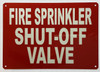 Fire Sprinkler Shut Off Valve