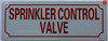 SPRINKLER CONTROL VALVE Signage