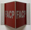 Corridor Fire alarm control panel Signage-Facp Hallway Signage -le couloir Line