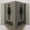 Women hallway sign