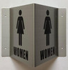 Corridor Women restroom sign-Woman restroom Hallway sign -le couloir Line