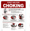 FIRST AID FOR CHOKING  - RESTURANT CHOKING  Signage