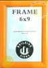 Orange Poster Frame 6x9 Inches, snap frame, Outdoor Poster Display Unit