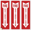 Fire Extinguisher Arrow Down Sicker