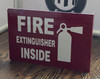 Sign FIRE EXTINGUISHER INSIDE PROJECTION -FIRE EXTINGUISHER INSIDE