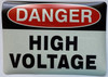 DANGER HIGH VOLTAGE Decal/STICKER Signage