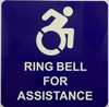 RING BELL FOR ASSISTANCE STICKER/DECAL Sign