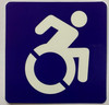 ACCESSIBLE BLUE STICKER NYC Sign