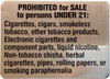 Signage  No sale of tobacco  -New York Sale of Tobacco Products
