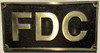 Cast Aluminum  - cast bronze color/cast brass color Sign