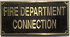 Sign Cast Aluminum  - cast bronze color/cast brass color