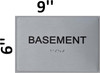 Sign FLOOR NUMBER  Tactile Graphics Grade 2 Braille Text with raised letters