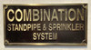 Sign Cast Aluminum  - cast bronze color/cast brass color