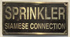 Cast Aluminum  - cast bronze color/cast brass color Sign