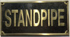 Cast Aluminum  - cast bronze color/cast brass color Sign