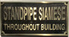 Cast Aluminum  - cast bronze color/cast brass color Signage