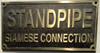 Sign Cast Aluminum  - cast bronze color/cast brass color