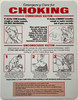 Chef Refrigerator Magnet Emergency Care for Choking - Resturant Emergency Care for Choking