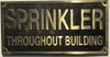 Cast Aluminum  - cast bronze color/cast brass color Sign