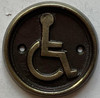 Wheelchair accessible symbol-CAST aluminum