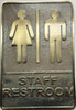 Signage  Cast Aluminium staff Restroom