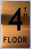 4th Floor  Signage