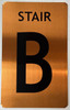 STAIR B  - STAIRWELL NUMBER  Sign