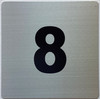 Apartment number 8 signage