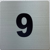 Apartment number 9 signage