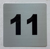 Apartment number 11 sign