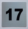 Signage Apartment number 17