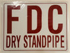 FDC Dry Standpipe Sign Sign