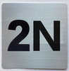 Apartment number 2N signage