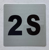 Sign Apartment number 2S