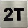 Apartment number 2T signage