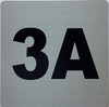 Sign Apartment number 3A