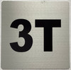 Apartment number 3T signage