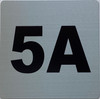 Apartment number 5A signage