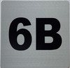 Sign Apartment number 6B