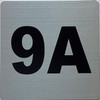 Signage Apartment number 9A