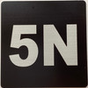 Signage Apartment number 5N