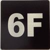 Signage Apartment number 6F